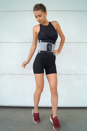 Пояс-корсет для підтримки спини PowerPlay 4305 (110*24 см) чорно-сірий