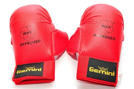 Рукавички накладки для карате Червоний M - XS, S, M, L