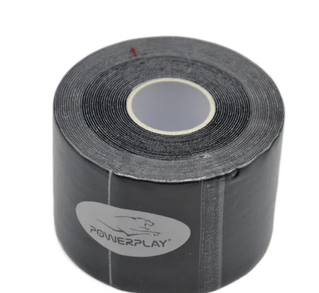 Kinesiology Tape PowerPlay 4315 Black 5 cm*5 m