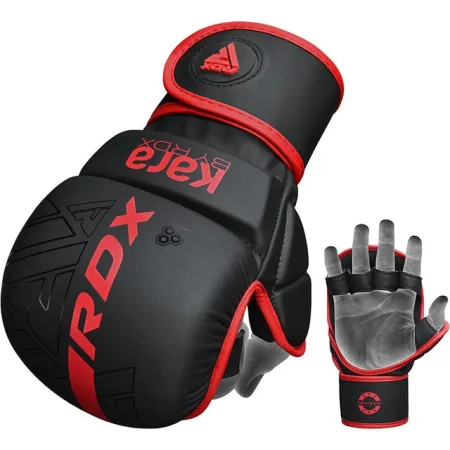 Рукавиці для ММА (греплінгові рукавички) RDX F6 KARA Matte Red Plus L/XL