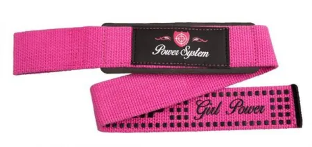 Лямки для тяги Power System PS- - 3,42 кг Power Straps рожевий