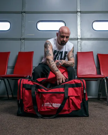 Спортивна сумка TITLE Boxing Deluxe Gear Bag Red (70 л.)