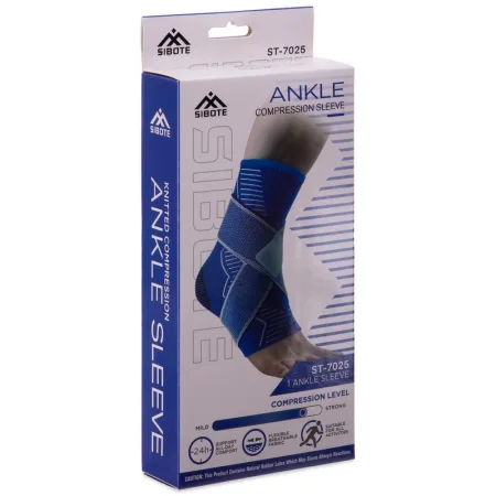Бандаж на голеностопный сустав эластичный с фиксирующим ремнем SIBOTE размер 1 шт S/M - L