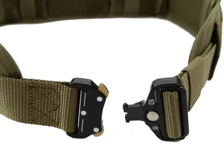 Ремінь тактичний військовий Assault Belt з пряжкою кобра олива