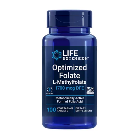 Optimized Folate L-Methylfolate 1700 мкг DFE - 100 вег. таблетка