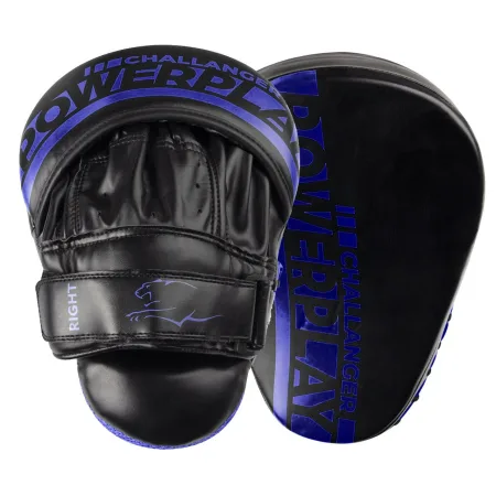 Лапи боксерські PowerPlay 3041 Challanger чорно-сині PU [пара]
