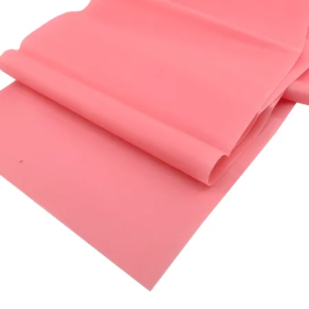 Стрічка еластична для фітнесу та йоги 0,65 мм DOUBLE CUBE рожевий