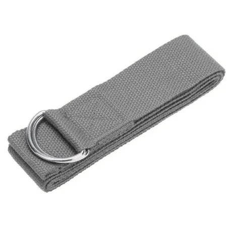 Ремінь для йоги PowerPlay PP_4409 183*3,8 см. сірий