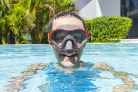 Маска для плавання BESTWAY 7+ 22049 синій-жовтий