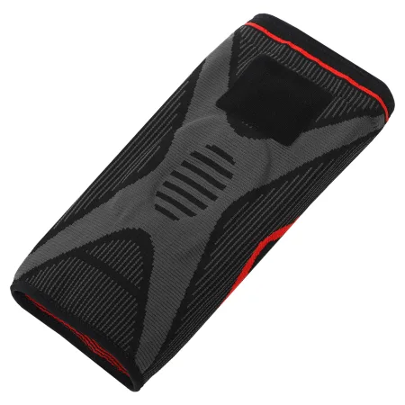 Наколінник бандаж еластичний з фіксуючим ременем та силіконовим кільцем та спіральними ребрами жорсткості SIBOTE 1 шт XL