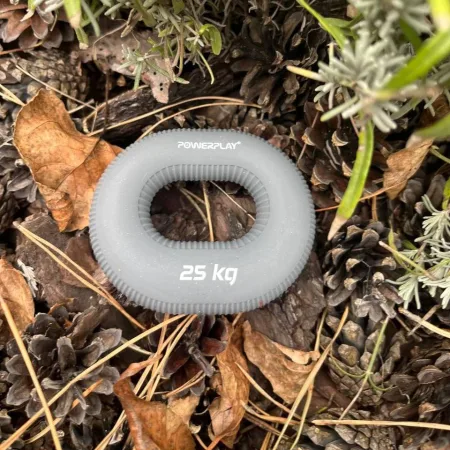 Еспандер кистьовий силіконовий PowerPlay PP-4336 Hand Grip Large 25 кг. сірий