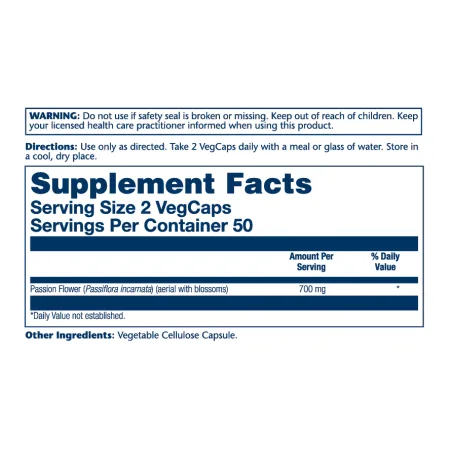 Passion Flower 700 мг - 100 капсул