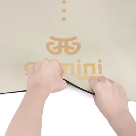 Килимок для йоги каучуковий поліуретан Sport Pro 183 см*68 см*5 мм кремовий