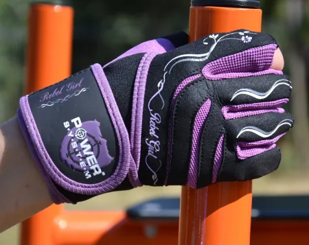 Рукавички для фітнесу Power System PS-2720 Rebel Girl жіночі Purple - S