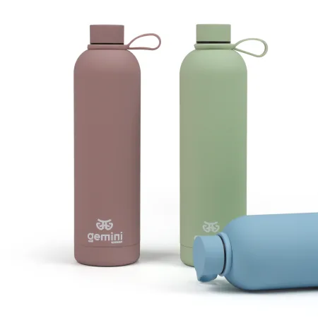 Термос Sport 1000 мл колір темно-бежевий BG09-8