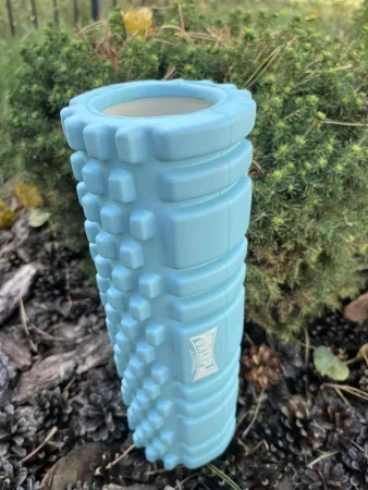 Масажний ролик (роллер) PowerPlay 4342 Massage Roller синій 30x10 см