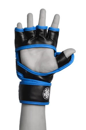Рукавиці для MMA PowerPlay 3058 чорно сині - S
