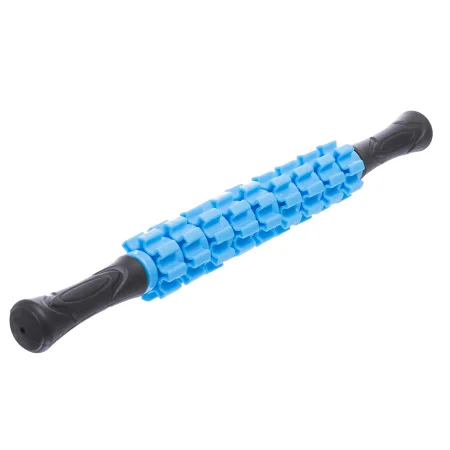 Масажер-палиця роликовий антицелюлітний 9 масажерів Massager Bar синій