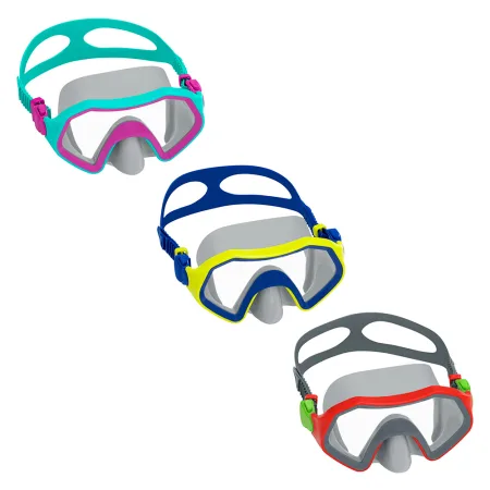 Маска для плавання BESTWAY 7+ 22049 синій-жовтий