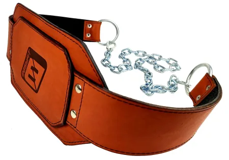 Пояс для обтяжень EasyFit (шкіра) до 250 кг коричневий