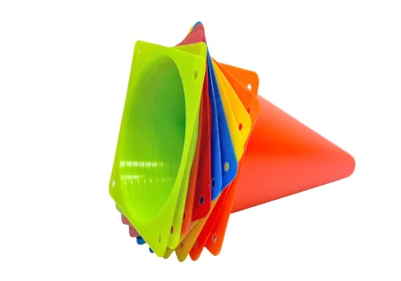 Конуси спортивні EasyFit 17 см (набір з 10 штук) різнокольорові