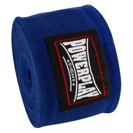 Бинти для боксу PowerPlay 3047 сині Lycra спандекс 3 м