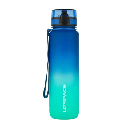 Uzspace Frosted Gradient Waterbottle 3038 1 л blue/зелений