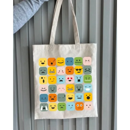 Екошопер BookOpt BK4101 смайлики бежевий