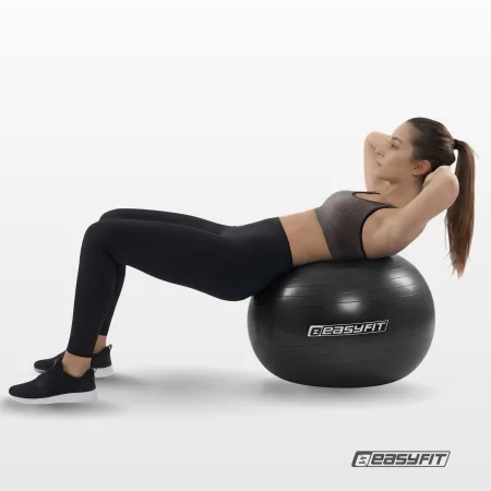 М'яч для фітнесу EasyFit BalanceBall 55 см чорний