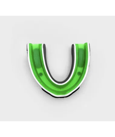 Капа боксерська Everlast EVERGEL MOUTH GUARD зелено-білий універсальна (оригінал)