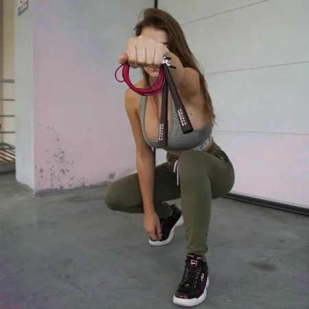 Скакалка скоростная Power System PS-4033 Crossfit Jump Rope Red 2,8 m.