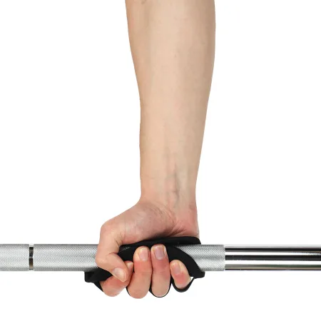 Накладки атлетичні протиковзкі грипад GRIPAD WorkOut ROUND ЗАХИСТ РУК EZOUS чорний