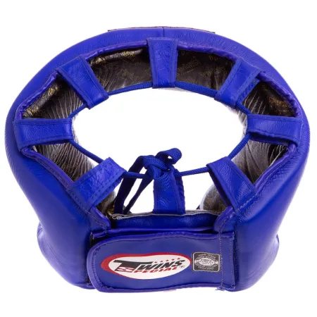 Шолом боксерський відкритий шкіряний TWINS HGL8-BL синій (оригінал) - L