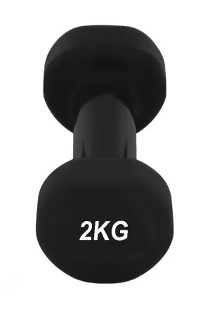 Гантель вінілова PowerPlay 4125 Achilles - 2 кг. чорна 1 шт.