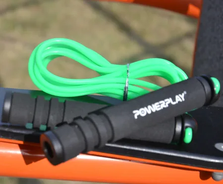 Скакалка PowerPlay 4205 класичний Plus Jump Rope зелена 2,7 m.