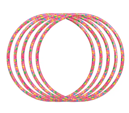 Обруч Bamsic "дівчинка" 53 см цільний гімнастичний пластиковий