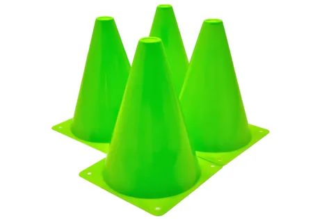 EasyFit Sports Cones 17 cm (Set of 4) Green