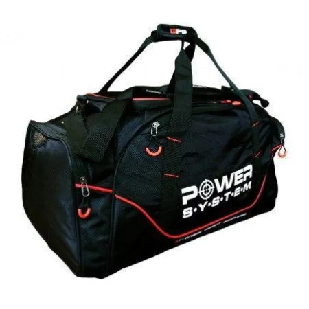 Спортивна сумка Power System PS-7010 Gym Bag Magna чорний/червоний