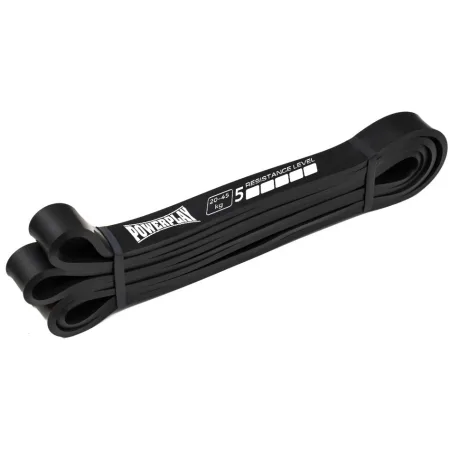 Еспандер петля гумка для фітнесу і кроссфіту PowerPlay 4117 Power Band Чорна 20 - 45 кг