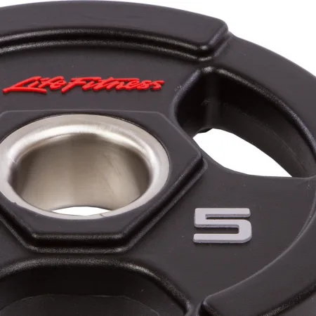 Диски для штанги поліуретанові LIFE FITNESS 51 мм 5 кг чорний