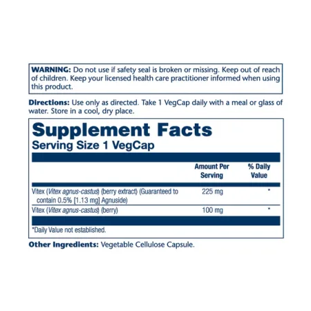 Vitex Chaste Berry Extract 225 мг - 60 капсул