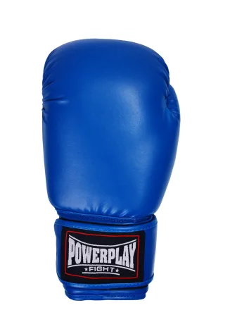 Боксерские перчатки PowerPlay 3004 классические синие 14 унций