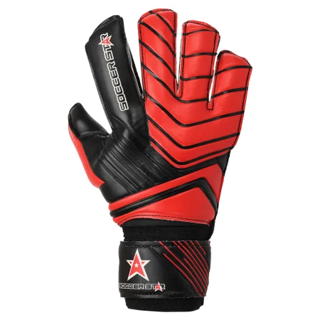 Воротарські рукавички SOCCER STAR 8 - чорне-червоний