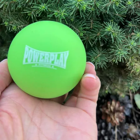 Масажний силіконовий м'яч PowerPlay PP-4354 Silicone Lacrosse Ball (6,3 см.) зелений