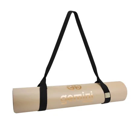 Килимок для йоги каучуковий поліуретан Sport Pro 183 см*68 см*5 мм бежевий