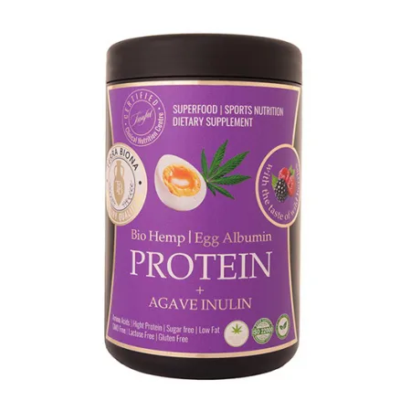Hemp Protein + Agave Inulin 700 г дикі ягоди