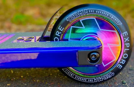 Самокат трюковий Explore Flamina Deluxe, HIC, d-120, хамелеон