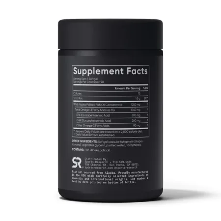 Omega-3 Fish Oil Alaska Pollock 1250 мг 90 капсул (без этикетки)
