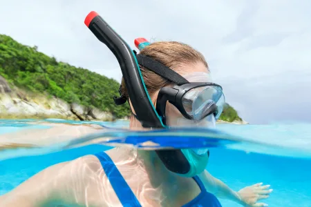 Полнолицевая маска для плавания BESTWAY 14+