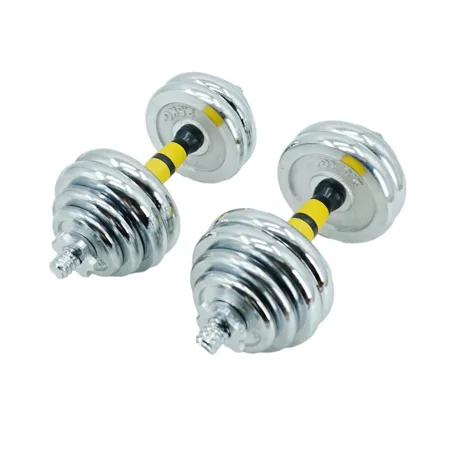 Гантелі розбірні Sport хромовані з грифом у валізі 2 шт по 15 кг